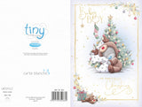 Bear In Reindeer Outfit Wonderful Baby Boy Christmas Card