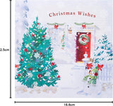 Festive Door 16 Pack 2 Designs Charity Christmas Cards
