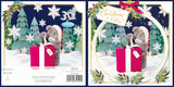 Bear With Present 3D Christmas Wishes Keepsake Card