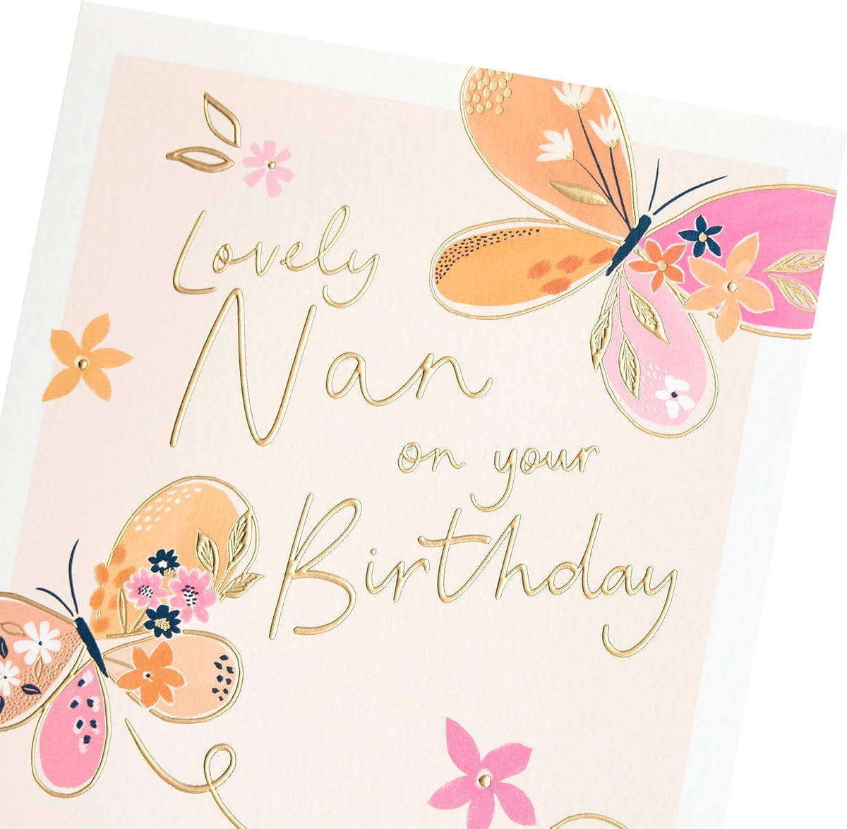 Butterflies Design Nan Birthday Card