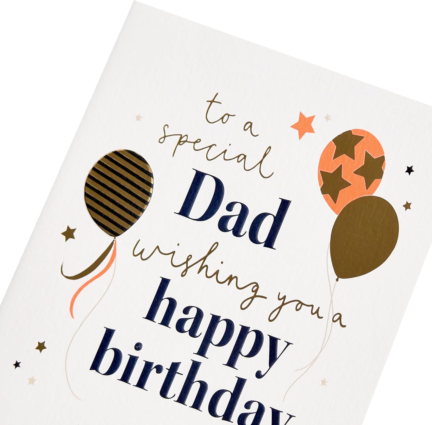 Neon Balloons Design Dad Birthday Card