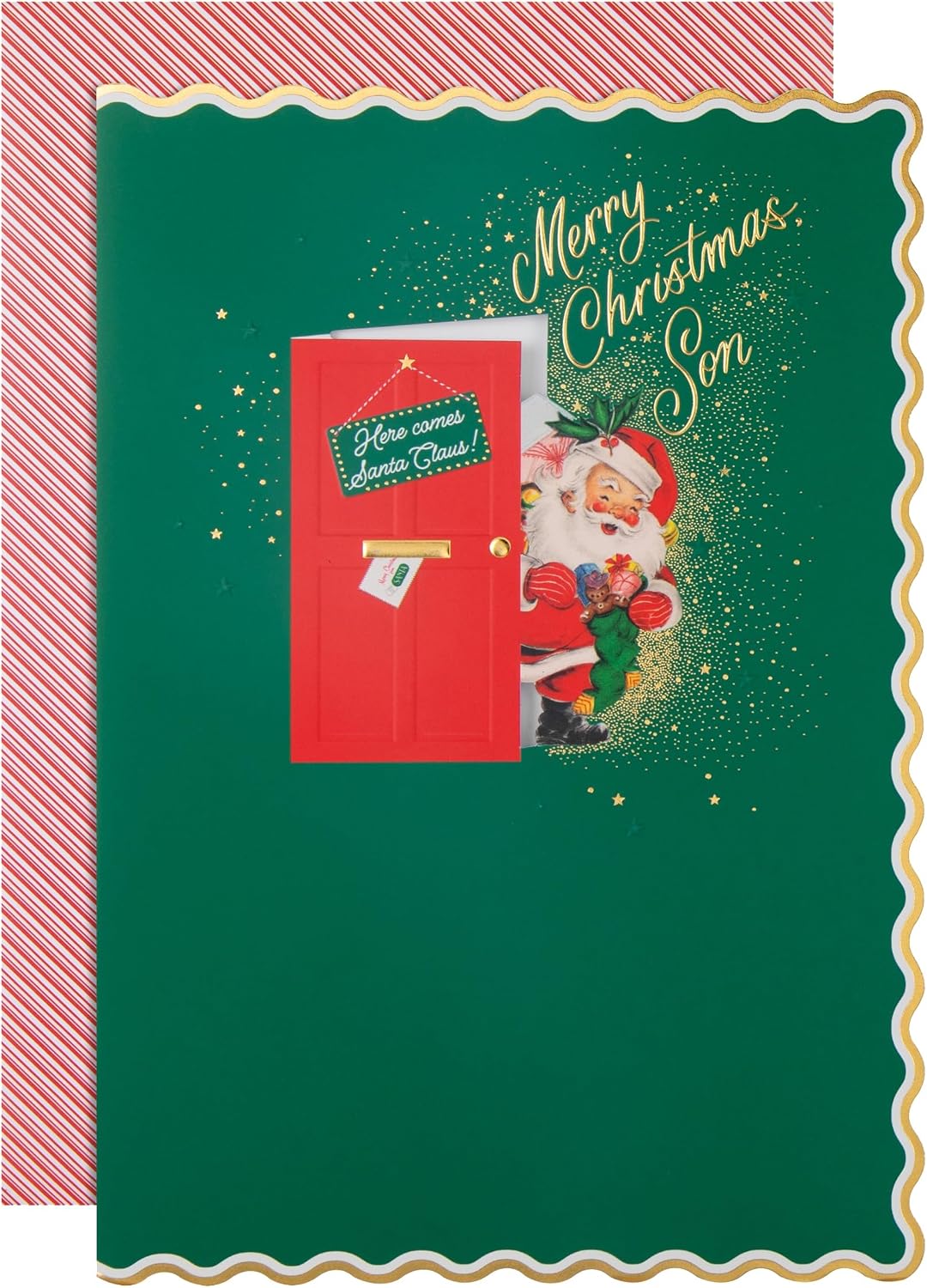 Traditional Santa Design Son Christmas Card