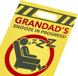 Warning Sign Design Grandad Birthday Card