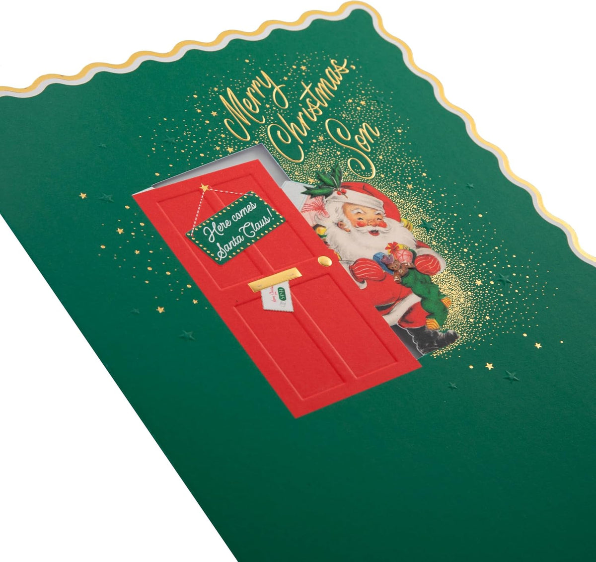 Traditional Santa Design Son Christmas Card