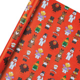 LEGO Minifigure Multipack 12m 3 x 4M Rolls Christmas Wrapping Paper