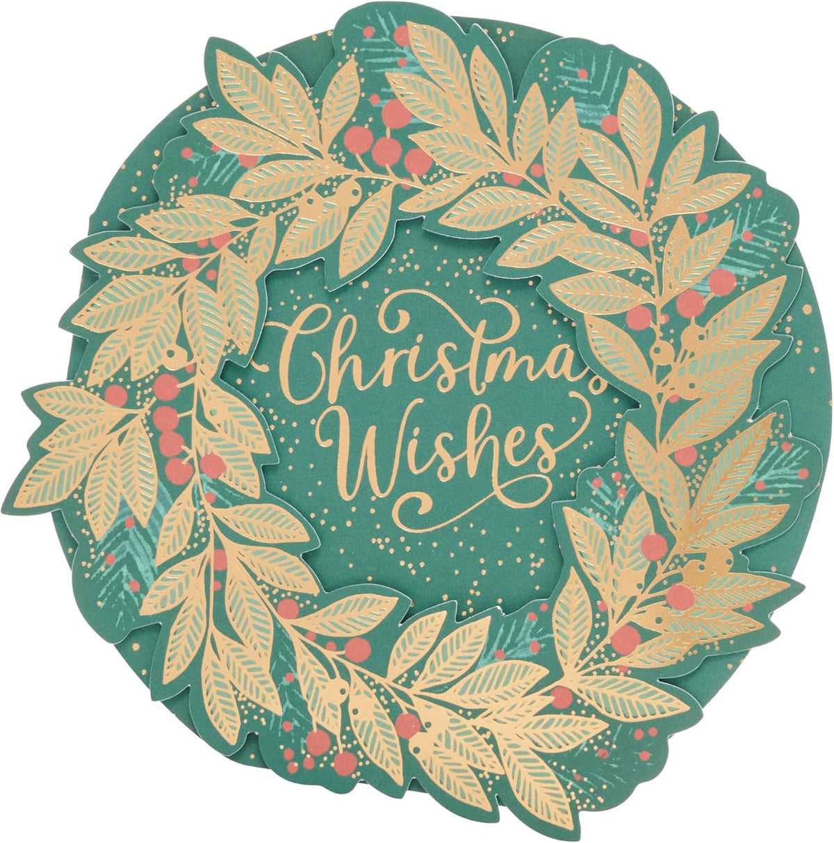 Luxury Wreath Design Multipack of 5 Christmas Cards