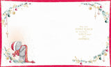 Bear Wearing Scarf Very Special Nan Christmas Card