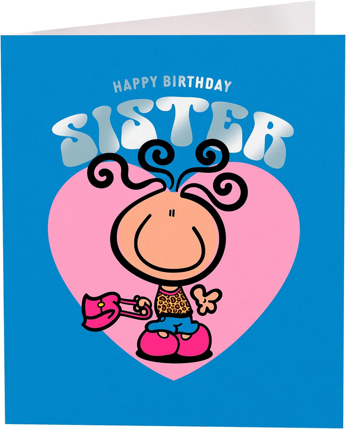 Girl with Handbag Design Sister Birthday Card