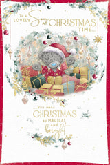 Bear Amidst Lots Of Presents Son Christmas Card