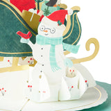  Santa & Sleigh Music & Motion 3D Pop Up Christmas Card