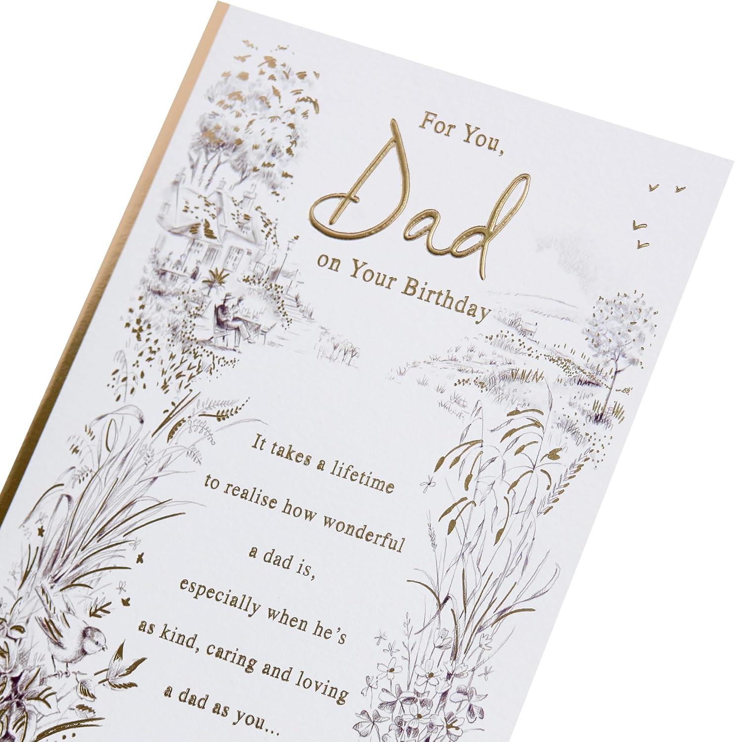 Countryside Sence Design Dad Birthday Card
