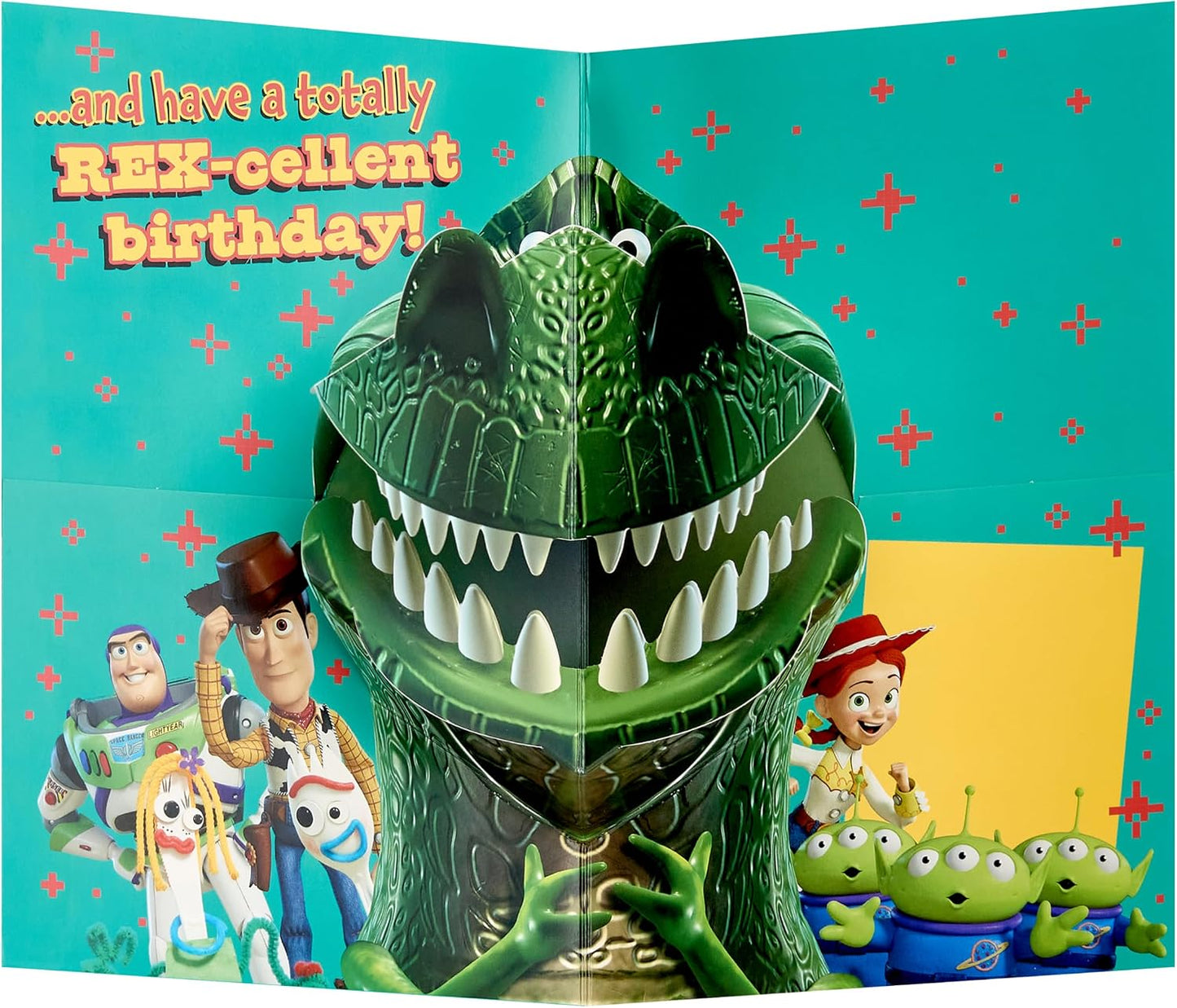 Rex Pop Up Design Grandson Birthday Card
