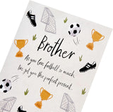 Football Design Brother Birthday Card