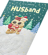 Boofles with Mugs Cute Design Husband Christmas Card