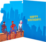 Marvel Miles & Spider Man in City Design Nephew Birthday Card