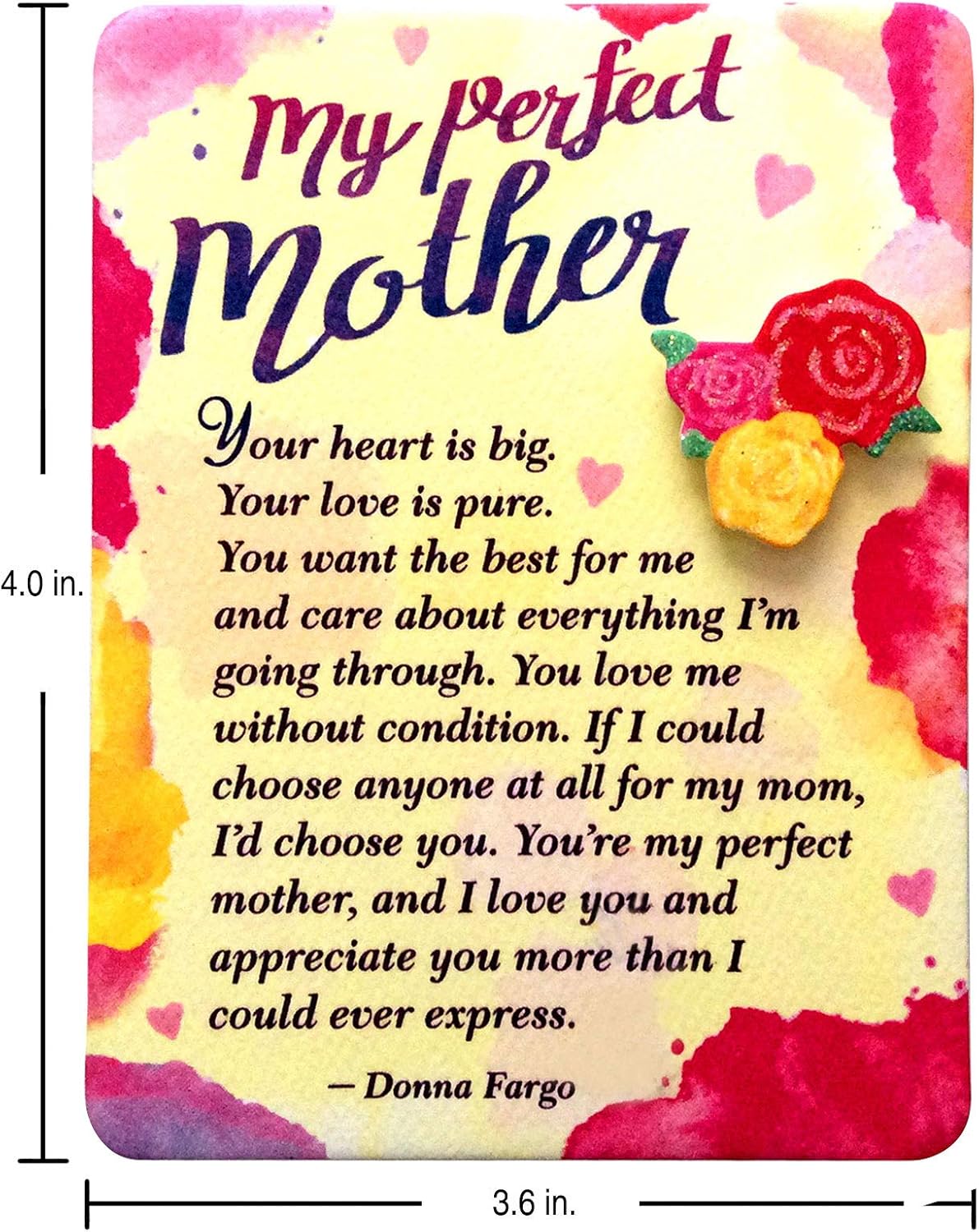 Miniature Easel Print with Magnet My Perfect Mum Mother's Day Christmas Birthday