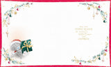 Bear In The Snow With A Candle Special Grandad Christmas Card