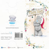 Bear With Wooden Sign Money Wallet Christmas Card