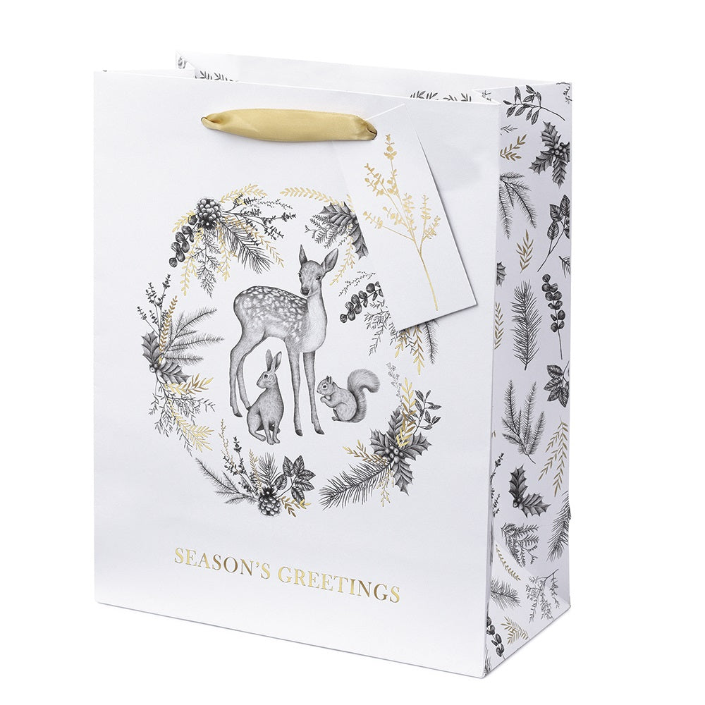 Enchanted Forest Medium Christmas Gift Bag