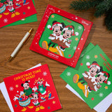 Disney Character Pack of 10 in 2 Fun Designs Christmas Cards