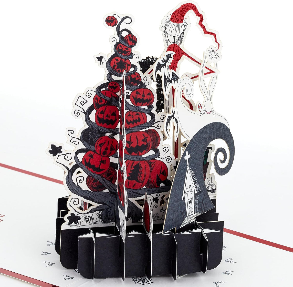 Jack Skellington Zero Design 3D Pop Up Nightmare Before Christmas Card