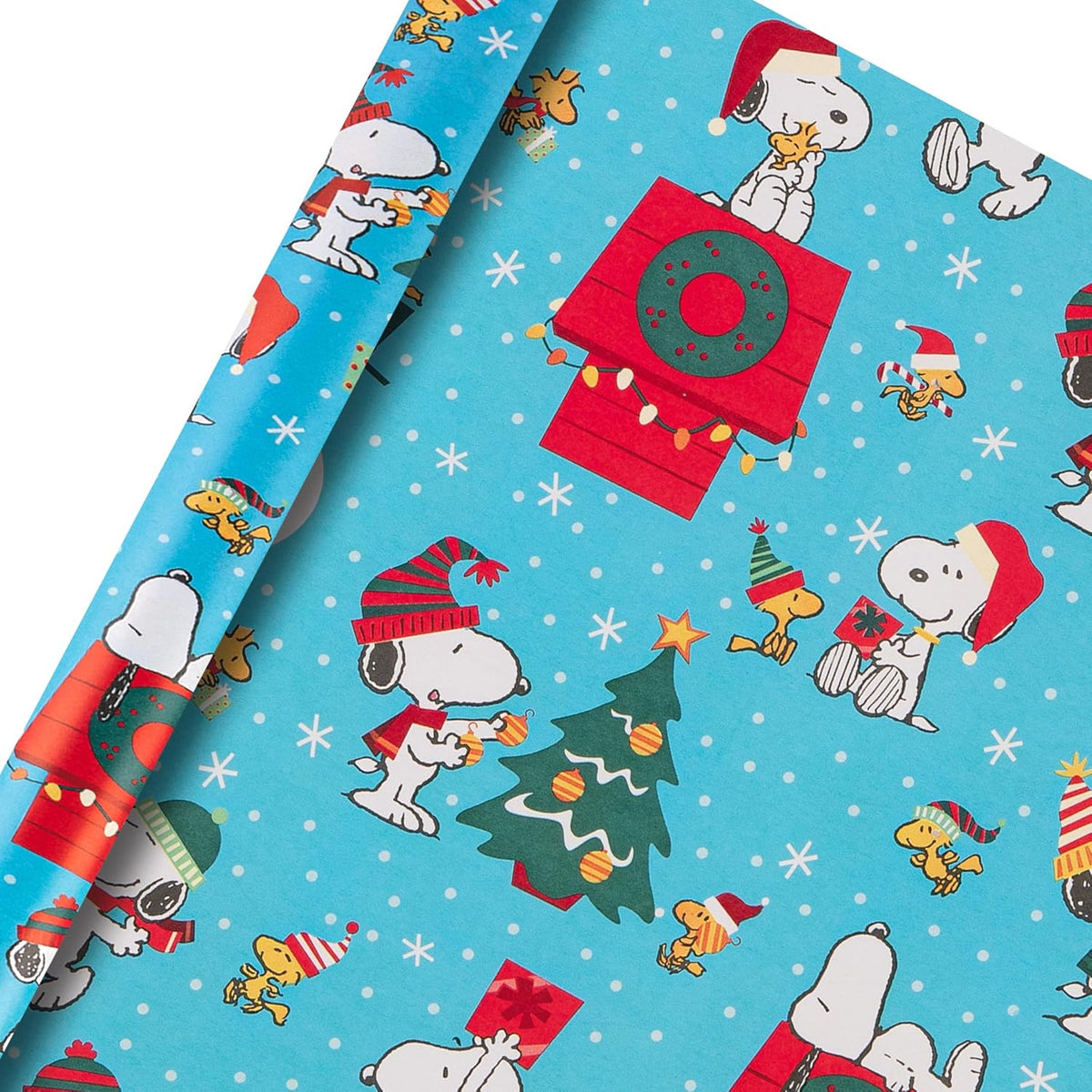 Peanuts, Snoopy & Woodstock Pack of 3 Christmas 6m Wrapping Paper