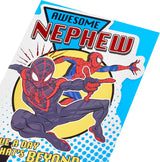 Marvel Miles & Spider Man in City Design Nephew Birthday Card