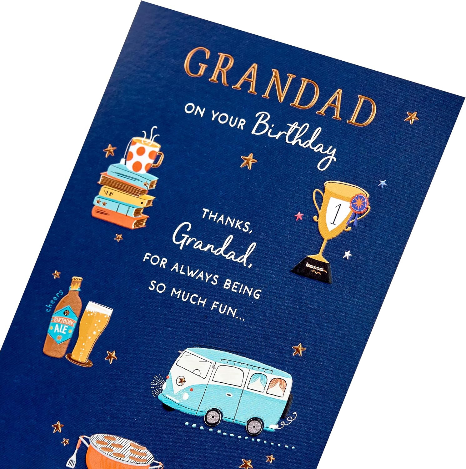 Hobby Icons Design Grandad Birthday Card