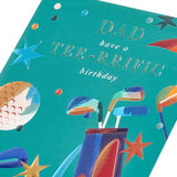 Golf Design Dad Birthday Card