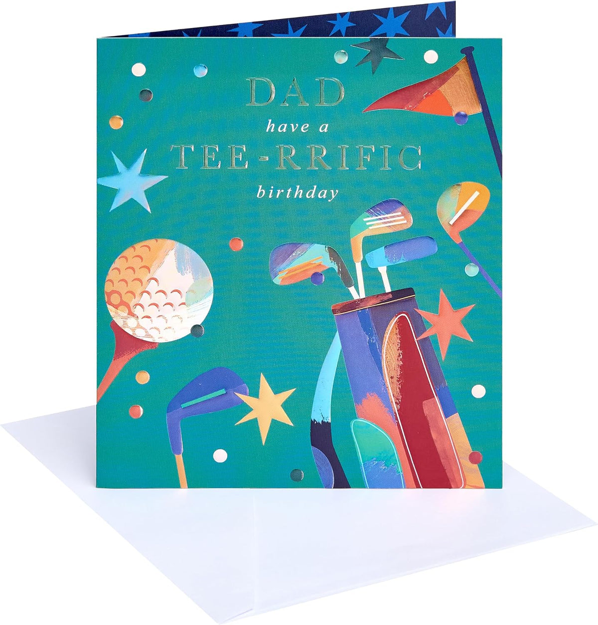 Golf Design Dad Birthday Card