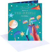 Golf Design Dad Birthday Card