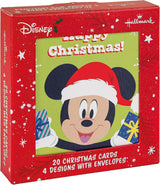 Disney Characters Pack of 20 in 4 Designs Christmas Cards