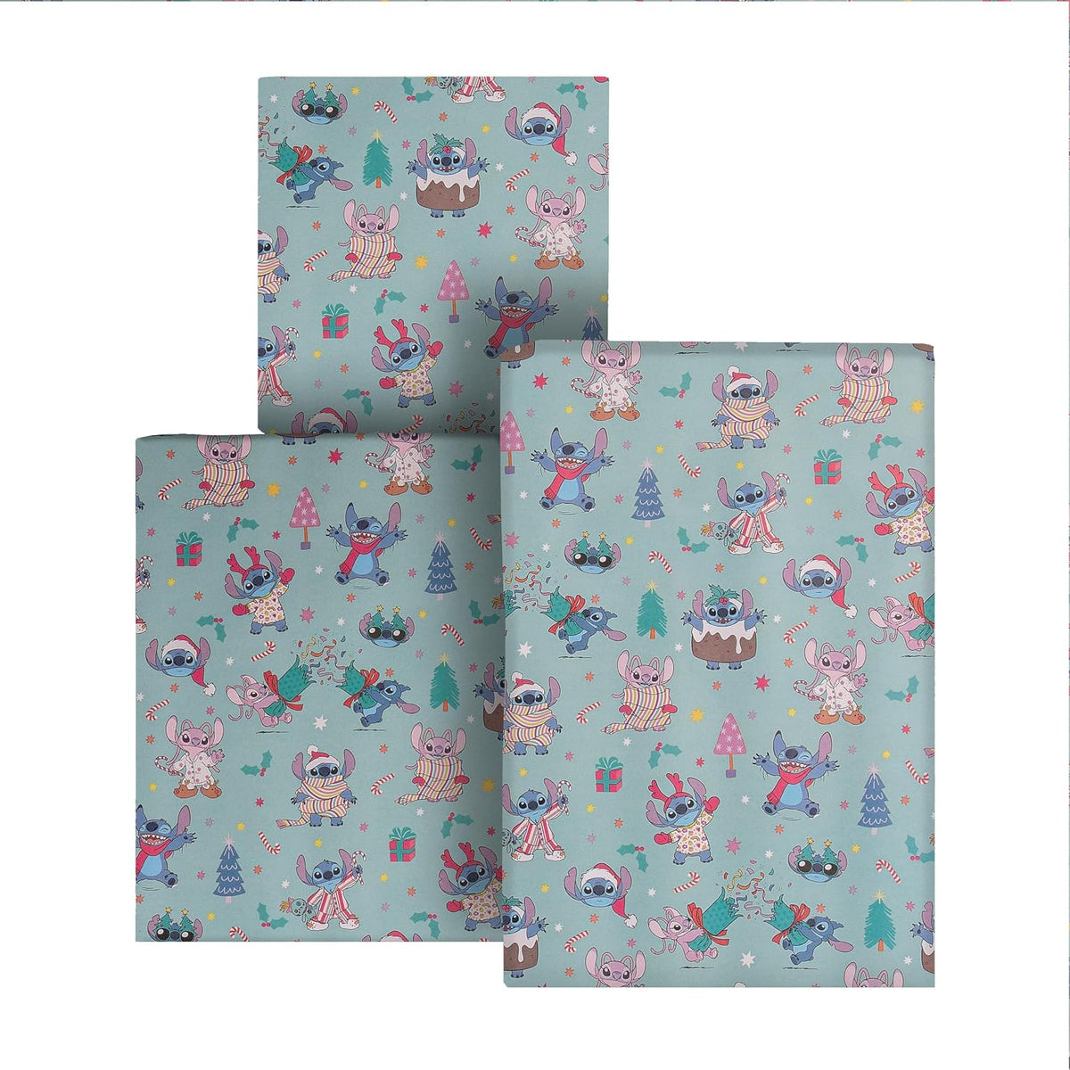 Disney Lilo & Stitch Multipack 12m 3 x 4M Rolls Christmas Wrapping Paper