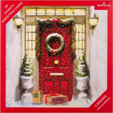 Red Door, Wreath, Santa Claus, Thomas Kinkade 30 Multipack 5 Designs Charity Christmas Cards