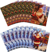 Retro Santa 16 Pack 2 Designs Charity Christmas Cards