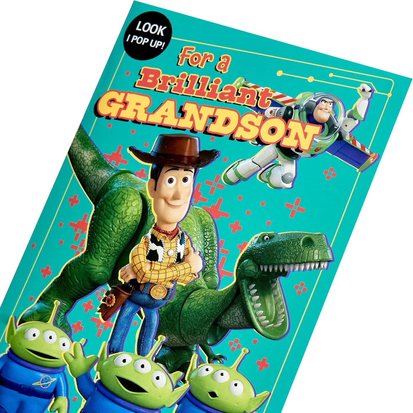 Rex Pop Up Design Grandson Birthday Card