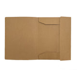 A4 Kraft Card 3 Flap Folder With Elastic Closure