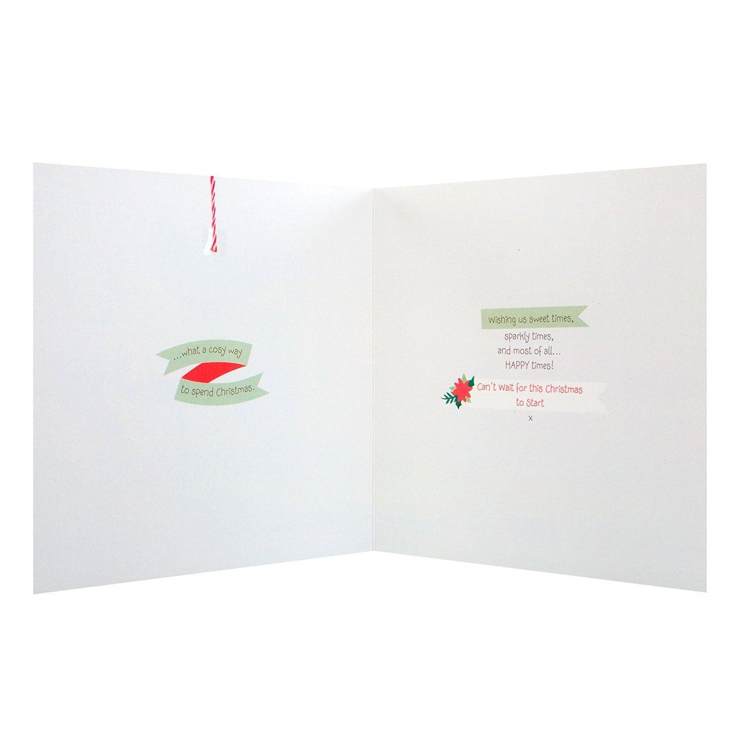 Hallmark Forever Friends Christmas Card 'Sweet And Sparkly Times' Medium Square 
