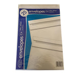 Pack of 25 C4 White Self Seal Envelopes