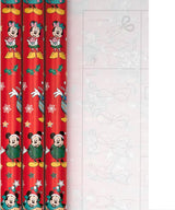 Disney Mickey & Minnie Mouse Design Pack of 3 Christmas Wrapping Paper 4M Each