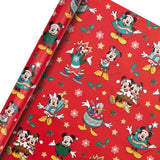 Disney Mickey & Minnie Mouse Design Pack of 3 Christmas Wrapping Paper 4M Each