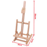 Beech Wood Antique Adjustable Painting Stand Display Tripod Easel 20 x 24 x 56cm