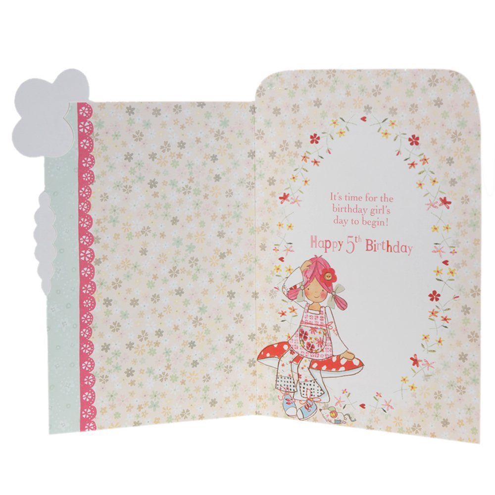 Hallmark 5th Birthday Card For Her 'Photo Frame Fun' 