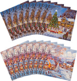 Festive Scene 16 Pack 2 Designs Charity Christmas Cards