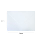 Pack of 50 White 100gsm 127x179mm Gummed Envelopes