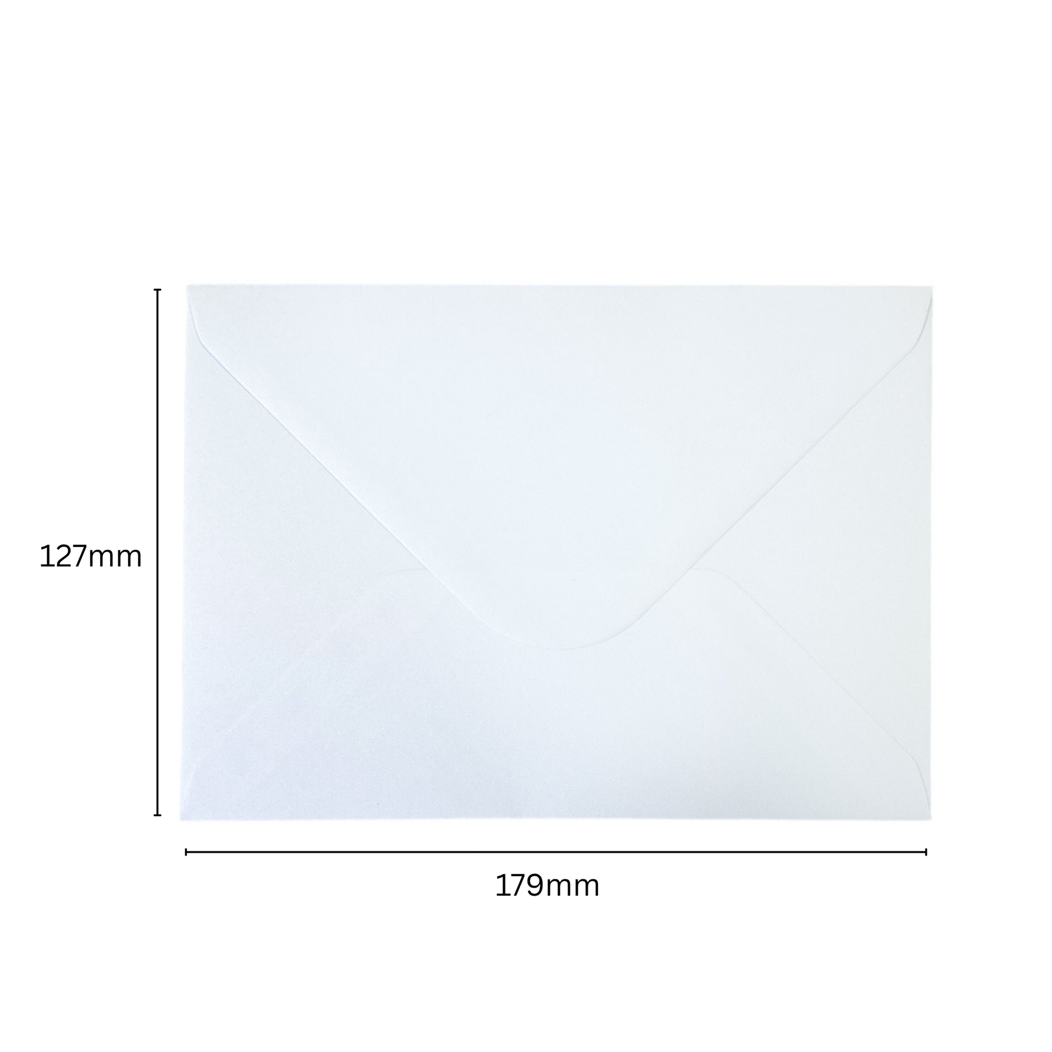 Pack of 50 White 100gsm 127x179mm Gummed Envelopes