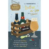 Beer Crate Design Brother in Law Birthday Card