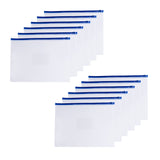 Pack of 12 A3 Blue Zip Zippy Bags - Janrax 708554