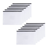 Pack of 12 A3 Clear Zippy Bags with Black Zip