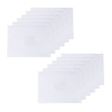 Pack of 12 A3 Clear Zippy Bags with White Zip